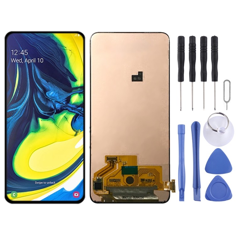 พร้อมส่ง หน้าจอ LCD Super AMOLED สําหรับ Samsung Galaxy A80 พร้อม Digitizer Full Assembly
