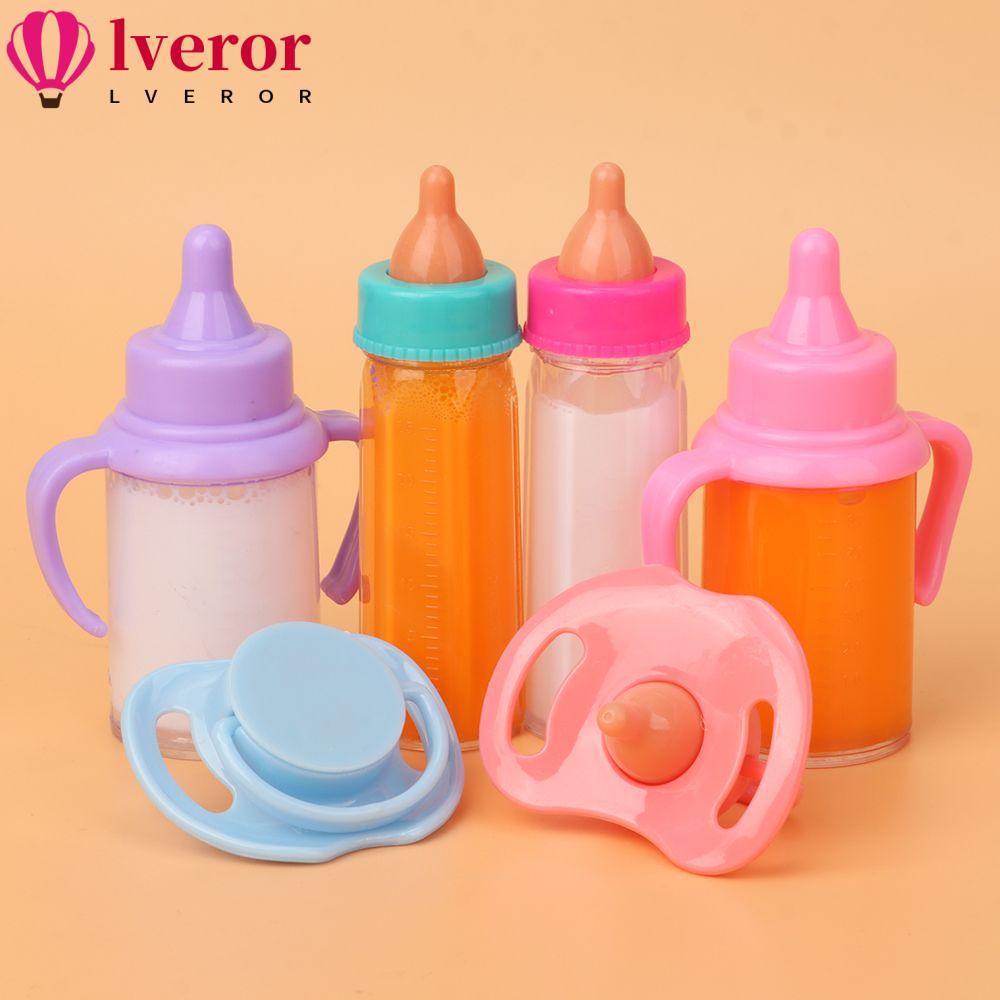 Lveror ขวดนมน่ารัก อุปกรณ์เสริม สําหรับบ้านตุ๊กตา