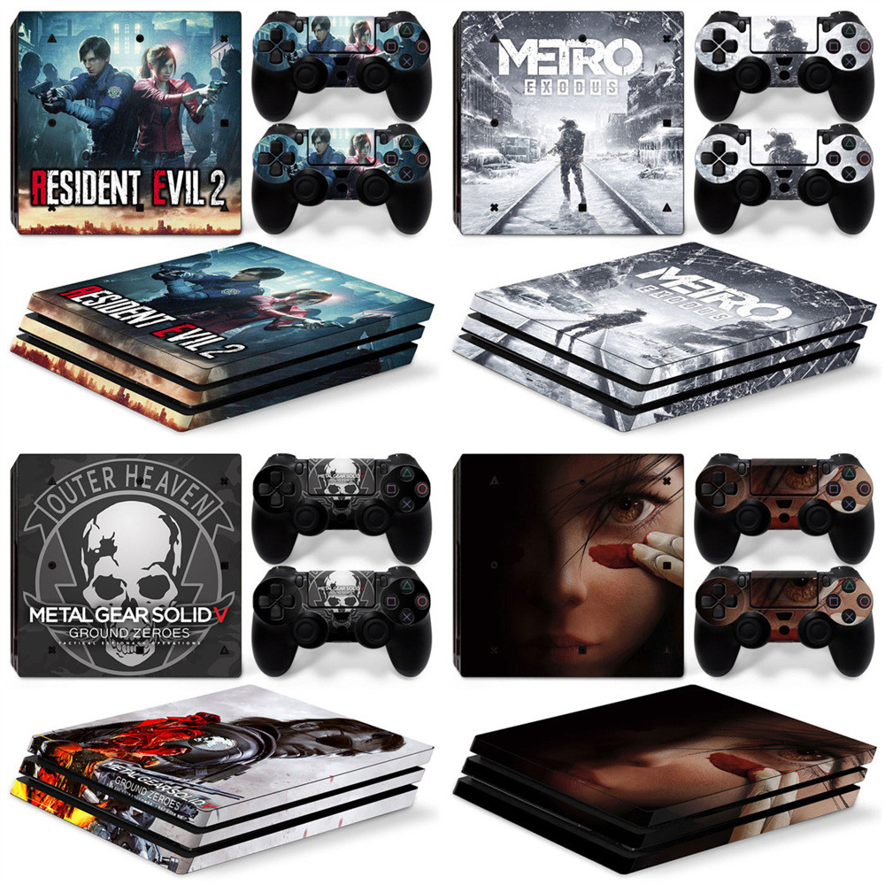 Spot Goods#PS4 pro Game console full-body sticker metro exodus Subway Departure Cartoon Skin Sticker