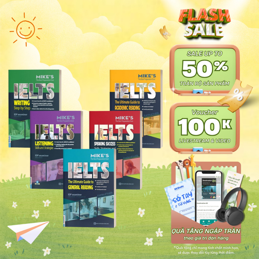 หนังสือ - Ielts Mikes Beginner, Writing, Reading, Speaking, Listening MCBooks Listening