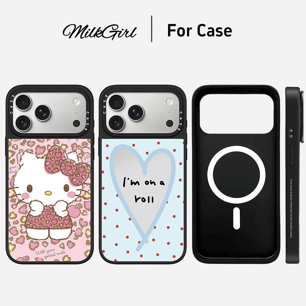 กระจกแม่เหล็กเสือดาวแมวเคสโทรศัพท์สําหรับiPhone 17 Pro Max 17 Air 16 Plus 15 14 13 12 11 กันกระแทกป้องกันปลอก