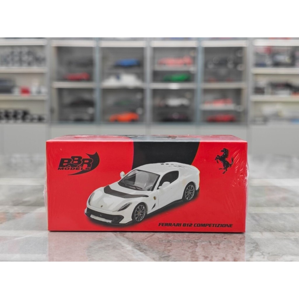 [คลังสินค้าพร้อม 1] BBR 1/64 Ferrari 812 Competizione White BBRFER64010
