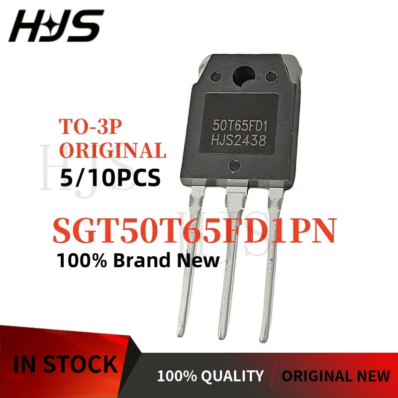 5PCS-10PCS Original SGT50T65FD1PN SGT50T65FD1 50T65FD1 50T65 TO-3P 50A 650V IGBT ทรานซิสเตอร์เครื่อง