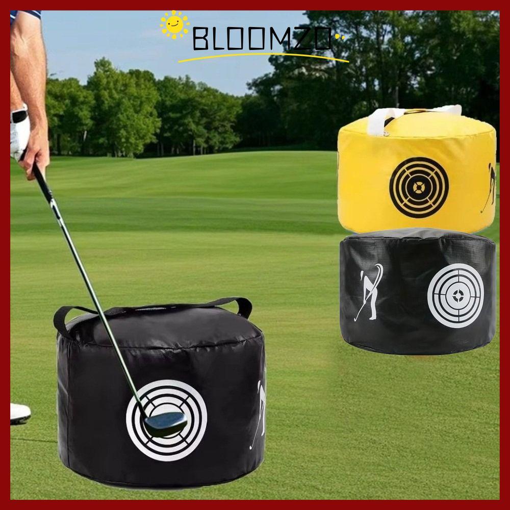 BLOOMZO Swing กระเป๋าฝึกซ้อมกอล์ฟ, ความแม่นยําออกกําลังกายความต้านทานแรงกระแทกเทรนเนอร์สวิงกอล์ฟ, การปรับปรุงความแข็งแรงของแบบพกพา Multi-Purpose Batting Practice Impact Bag ฟิตเนส