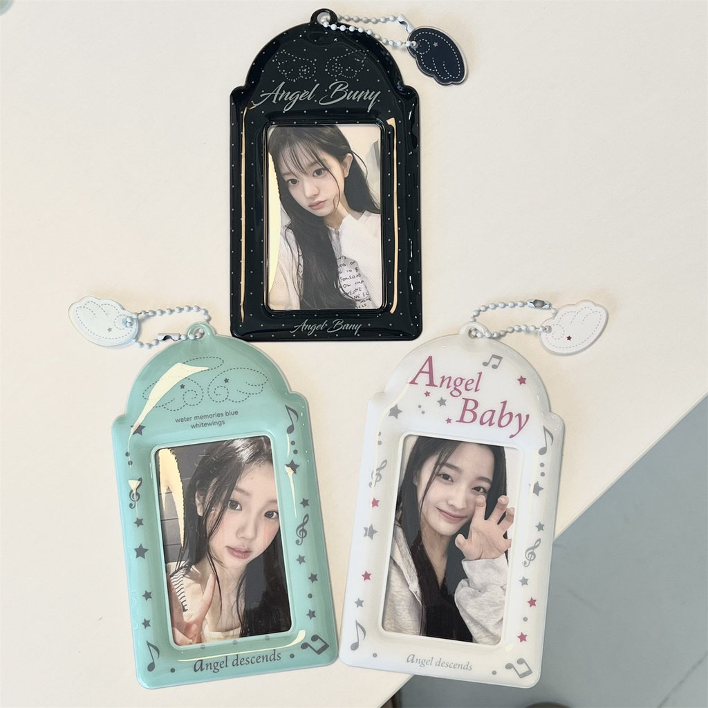 Original Angel Baby Wings 10 ซม.PVC นักเรียนผู้ถือบัตร Aidou การ์ดขนาดเล็ก Campus การ์ดรถบัสกระเป๋าเก็บจี้