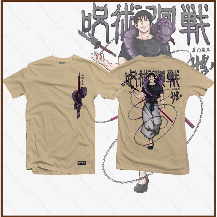 YB3 Jujutsu Kaisen T-shirt แบบ_unisex_แขนสั้น ออกแบบสำหรับคอสเพลย์ Toji ในสไตล์แคชวล พร้อมกราฟิกสวยง