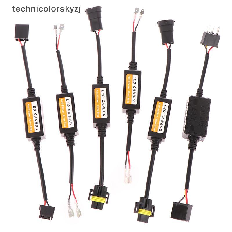 TECH LED Canbus ถอดรหัสไฟหน้ารถข้อผิดพลาดฟรีตัวต้านทาน H1 H3 H4 H7 H9 H11 อะแดปเตอร์คําเตือน Cancell