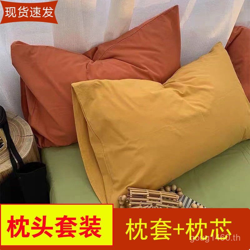 Super Hotel 74 คู่ Home Series ปลอกหมอนผสมนุ่มญี่ปุ่น B 48 สไตล์ ins จับคู่ปลอกหมอน High-End เดี่ยว 