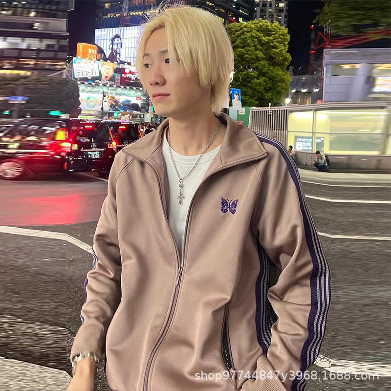 LOYH Needles Zipper collar Advanced Sense Leisure Loose-fitting sports embroidered jacket