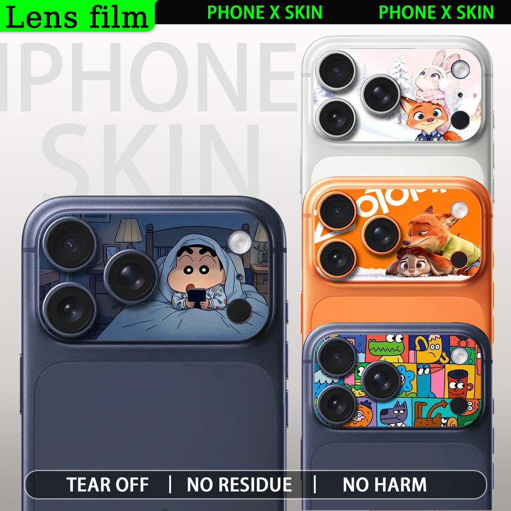Crayon Shin-Chan ฟิล์มเลนส์ฟิล์มนุ่มเหมาะสําหรับiPhone 17ProMaxสติกเกอร์เลนส์Iphone17Proเลนส์โทรศัพท์มือถือฟิล์มนุ่มเหมาะสําหรับFrostedการ์ตูนฟิล์มป้องกัน