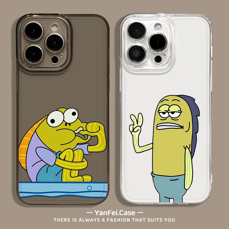 Biqibao Residents เหมาะสําหรับ iqoo13 เคสโทรศัพท์ 12 โปร่งใส neo10pro oneplus 13t/ace5 Niche 3 ตลก 1