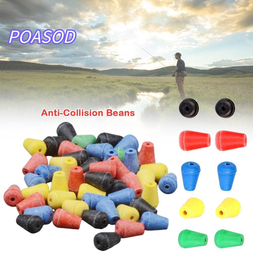 MAYSHOW ถั่วป้องกันการชนกัน, เหยื่อตกปลาคาร์พลอยลอย Stopper Line Bean, 2024 เหยื่อตะขอนุ่ม/แข็งลูกปั
