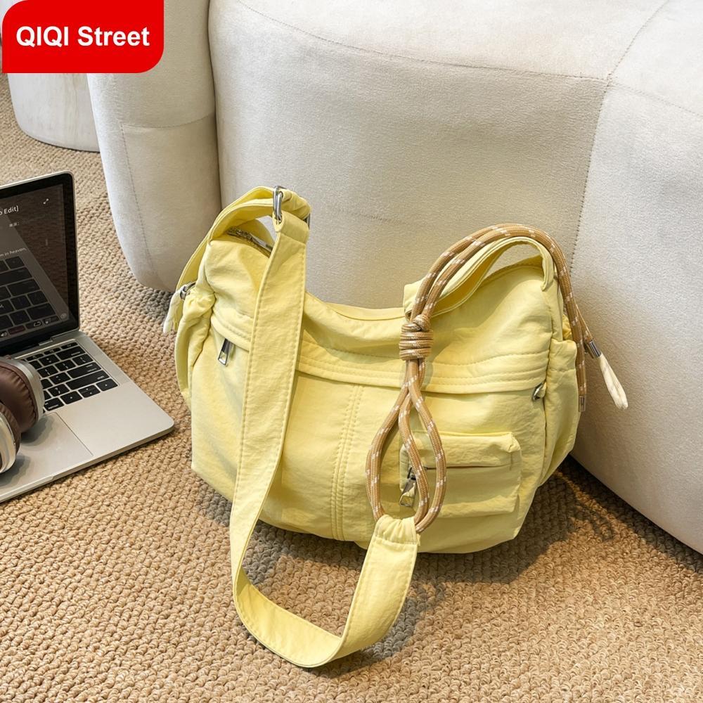 น้ําหนักเบาไนลอนCrossbodyกระเป๋าหลายกระเป๋าขนาดใหญ่ความจุสบายๆCommuting iPad Dumpling Bag