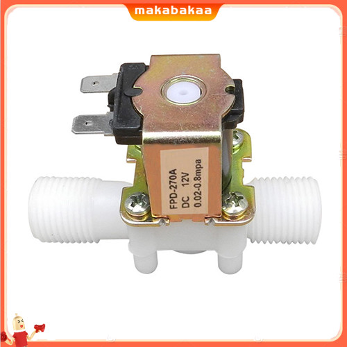 1/2 นิ้ว 12V แม่เหล็ก N/C โซลินอยด์วาล์วไฟฟ้า Water Air Inlet Flow Switch