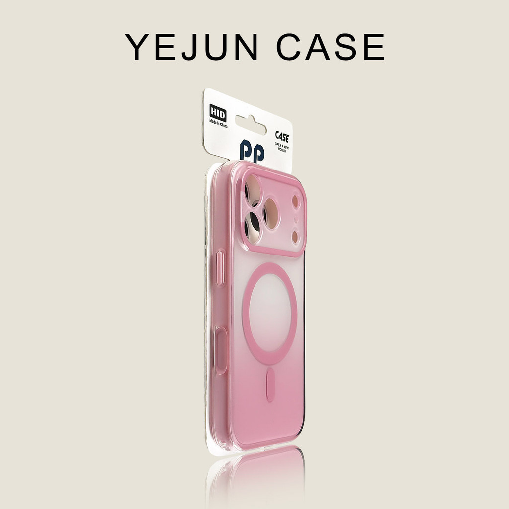 หรูหราไล่โทนสี 2-ใน -1 แม่เหล็กดูดเคสโทรศัพท์สําหรับ ไอโฟน17 16 15 14 มือโปร สูงสุด กันกระแทกป้องกันกล้องป้องกันการหล่นฮาร์ดปกหลัง