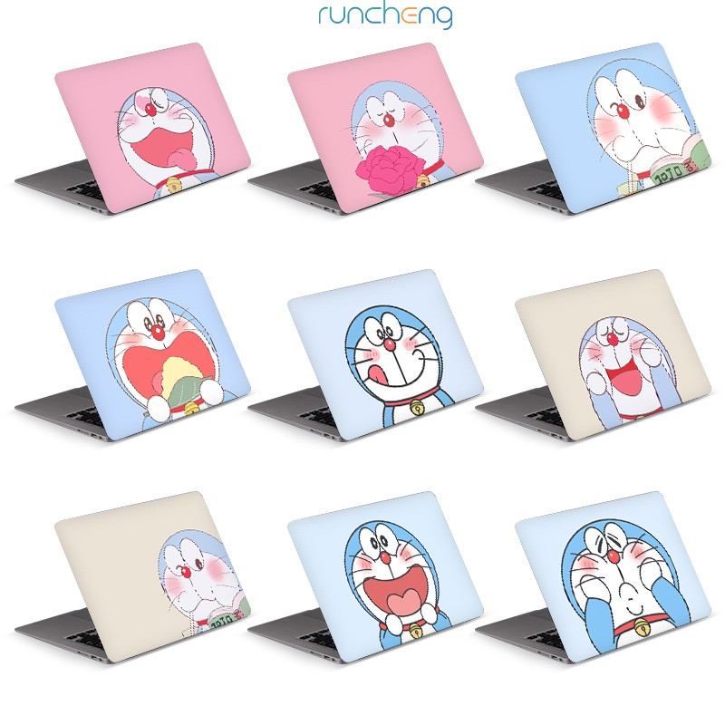 1 แผ่น สติ๊กเกอร์ลายโดราเอมอน เหมาะสําหรับ Macbook, Dell, HP, Lenovo, Acer, Asus 13.3/14/15.6/17 นิ้วแล็ปท็อป