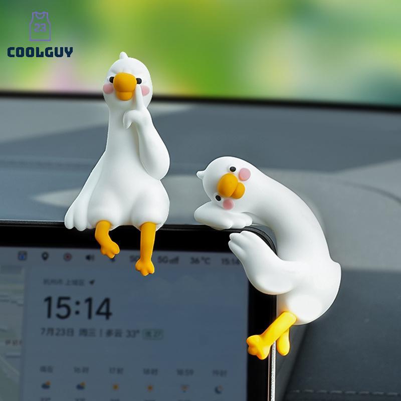 [YLSW] เรซิ่นการ์ตูนสัตว์ตกแต่งสําหรับโต๊ะรถ Dashboard TV Monitor ของขวัญไอเดียน่ารัก 3D เป็ดหุ่นเรซิ่นเป็ดเครื่องประดับขี้เล่น TH