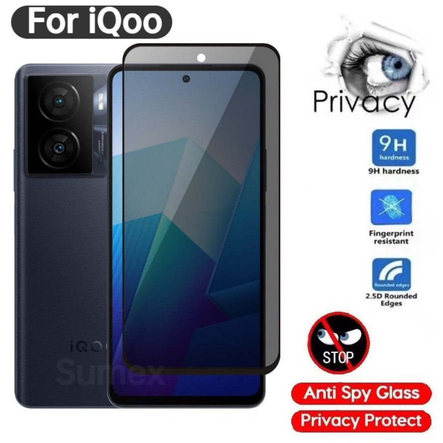 1-3Pcs Anti-Spyป้องกันหน้าจอสําหรับVivo iQOO Z7 Z7X 2023 5Gความเป็นส่วนตัวแก้วHP Vevo iQOOZ7 iQ00 27