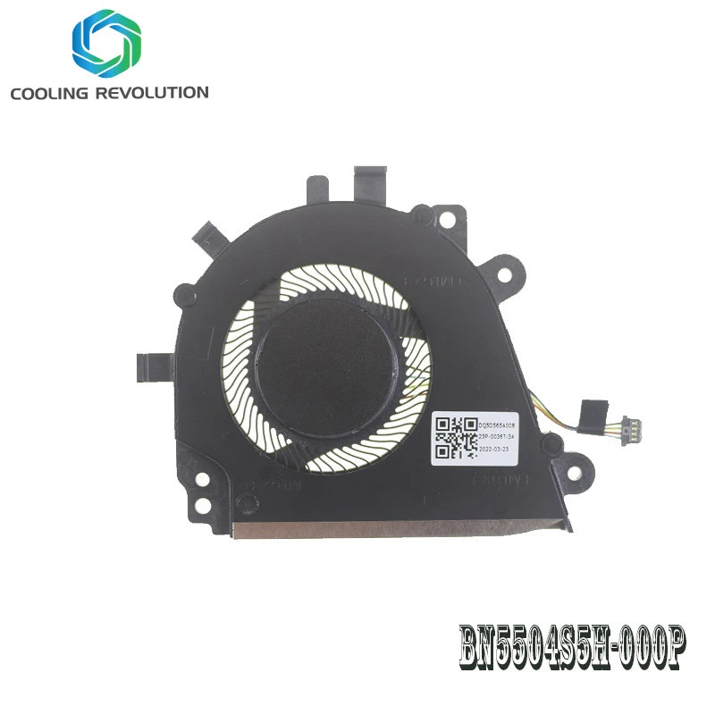 พัดลมระบายความร้อน CPU แล็ปท็อป BN5504S5H-000P DC5V 0.50A 4Pin DQ5D565A008 23P-0036T-3A