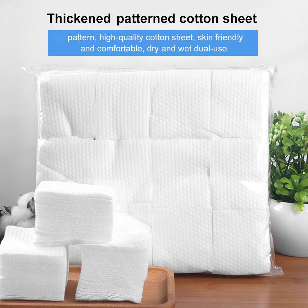 Make Up แผ่นผ้าฝ้ายเครื่องสําอางเช็ดแผ่นเล็บทุกวันนุ่มแผ่นผิวหน้าผ้าฝ้ายอุปกรณ์ T3k1