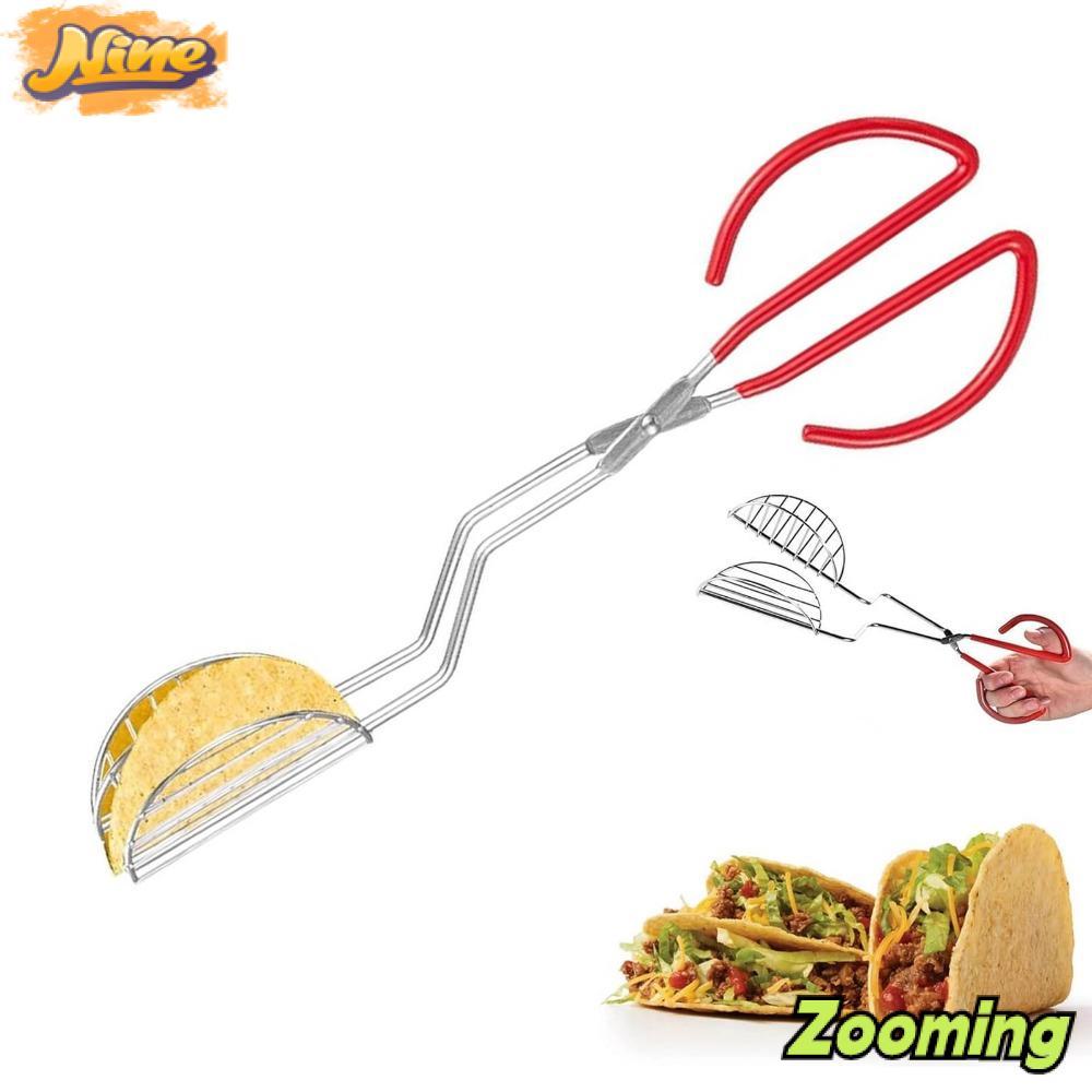 ZOOMING Tortilla Holders, Taco Shell Tong, แม่พิมพ์ทอด Taco อเนกประสงค์คุณภาพสูงสําหรับ Homemade Tac