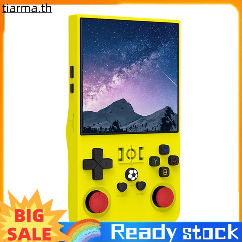 TIARMA R36MAXคอนโซลเกมย้อนยุค 128GB 4.0 นิ้วหน้าจอIPSเครื่องเล่นวิดีโอมือถือแบบพกพาเกมก่อนหน้าสีเหลื