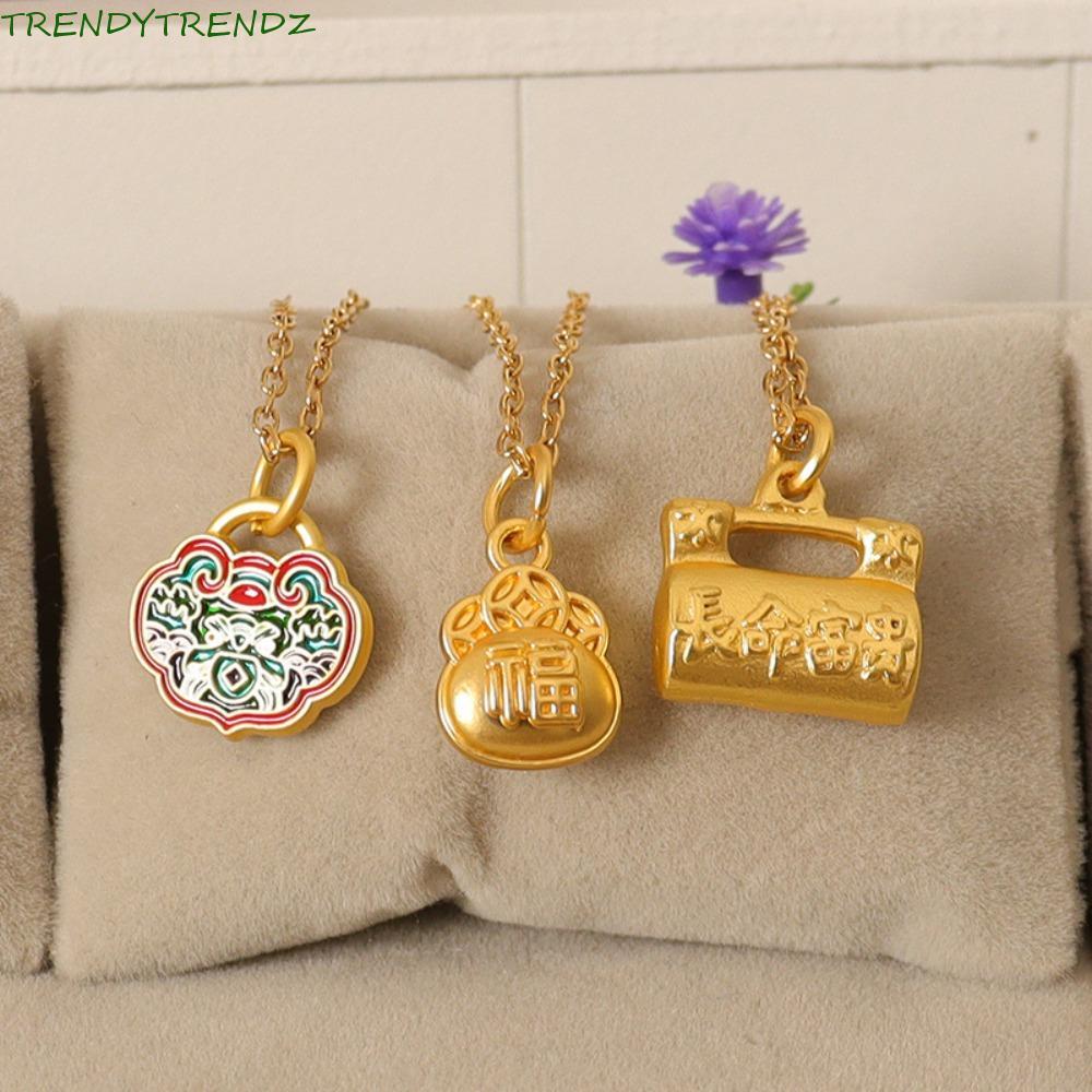 TRENDYTRENDZ Mini BJD สร้อยคอหัวเข็มขัด, แต่งตัว 1/6 Miniature จําลองสร้อยคอ, ล็อคความงาม DIY Blessi