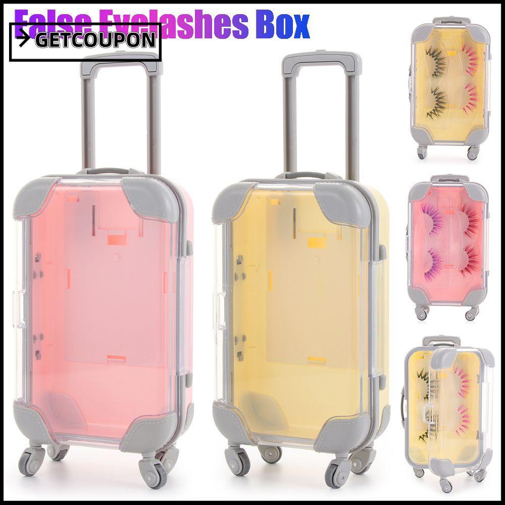 GETCOUPON Eyelash Package Fashion Beauty Design Plastic Mink Lash Tray กระเป๋าเดินทาง