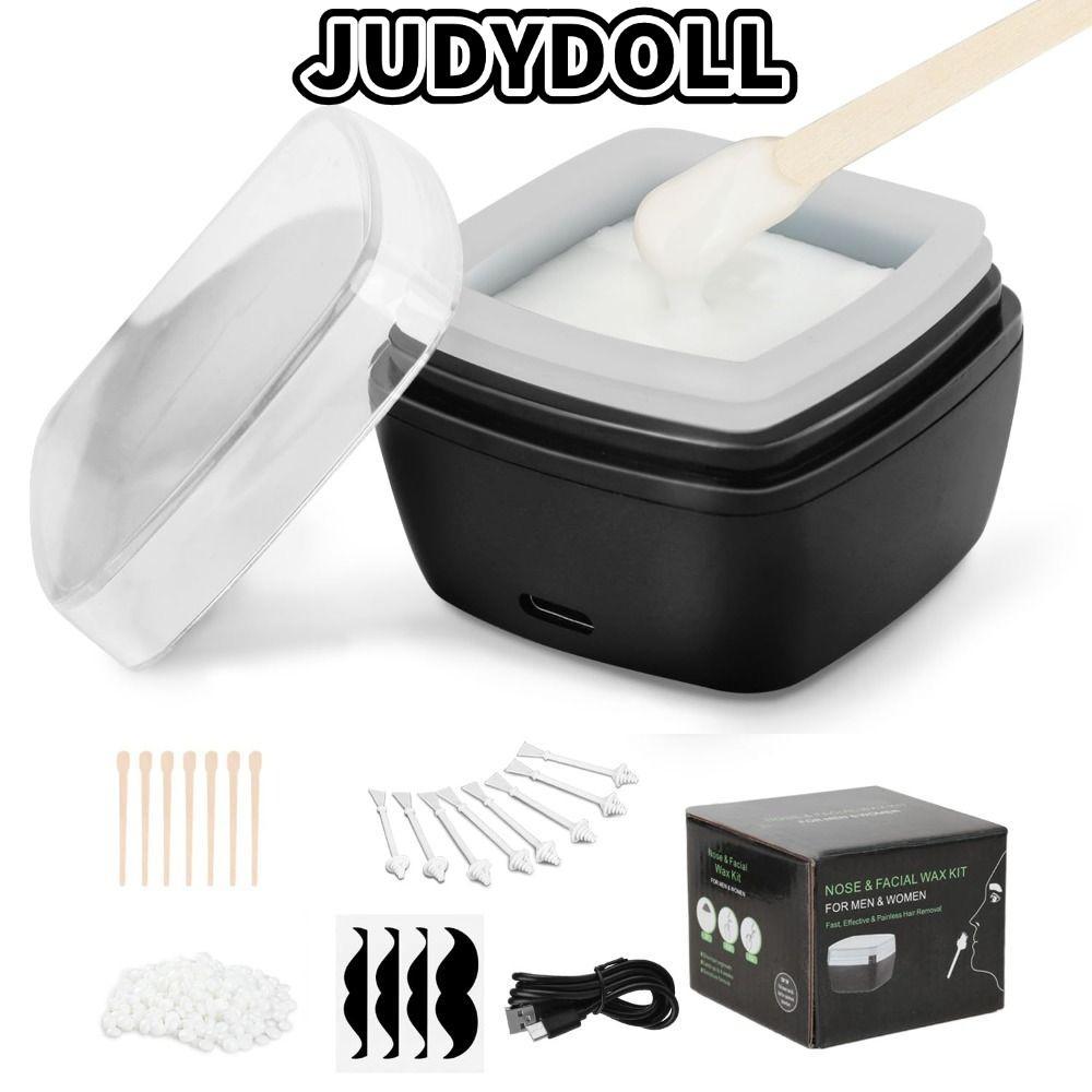 JUDYDOLL USB Wax Heater Machine, Nose Wax Kit Hair Removal Mini Wax Warmer, Portable Depilatory Wax 