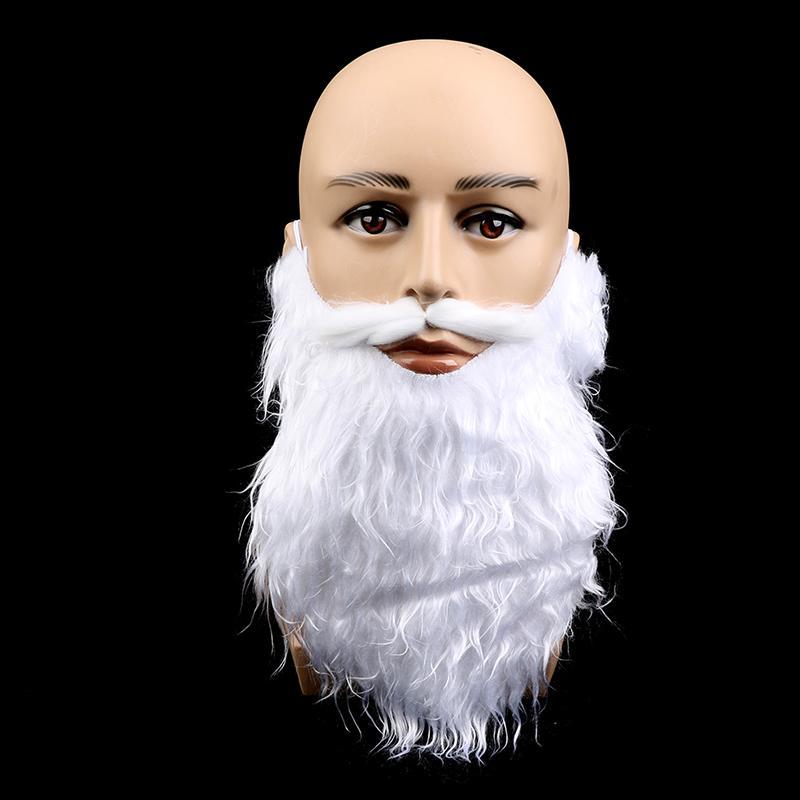 Gongjing3 Party performance props Santa Claus เคราสีขาวชุดเคราปลอม Xmas Party Decor th