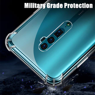 เคสโทรศัพท์สําหรับ OPPO Reno 10X ซูม 6.6 นิ้ว CPH1919 Slim โปร่งแสงซิลิโคนอ่อนนุ่ม Jelly Case พร้อมสี่มุมเสริมฝาครอบโปร่งใส