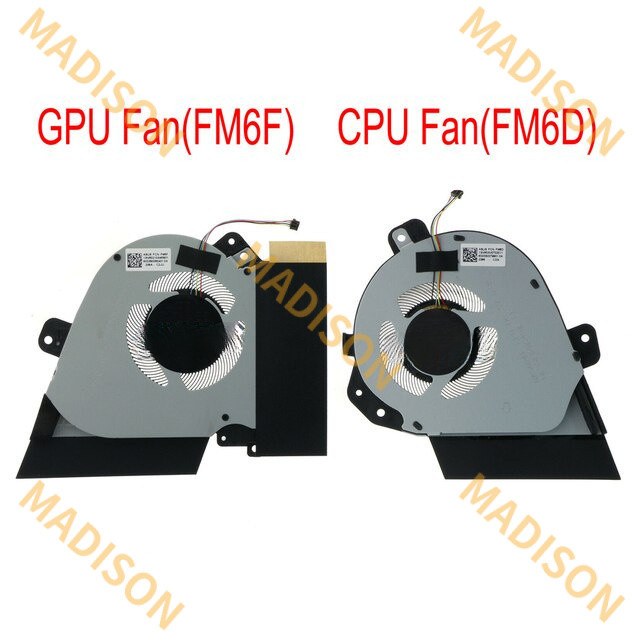 พัดลมระบายความร้อน CPU GPU ใหม่สําหรับ Asus ROG Zephyrus ga502d ga502du gu502du ga502iu ga502i gu505