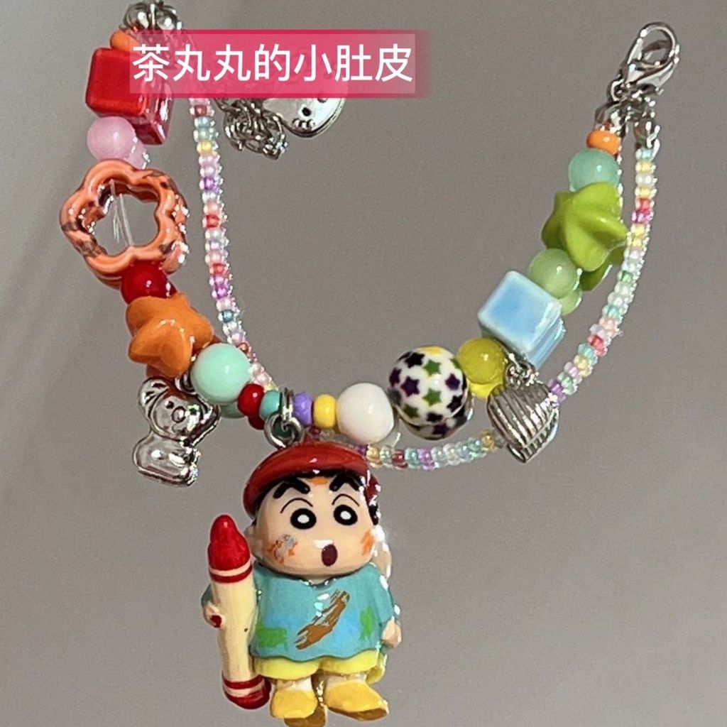 สร้อยข้อมือลูกปัดน่ารักจากHello Kitty, Crayon Shin-chan และDynamic Superman