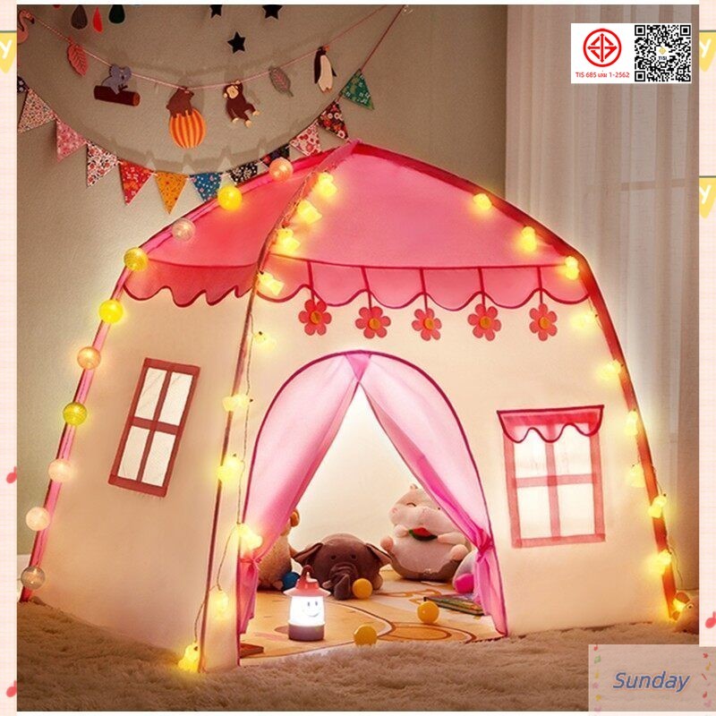 เต็นท์เด็ก Dream Castle, บ้านตุ๊กตาพับได้, เต็นท์เจ้าชายเต็นท์เจ้าหญิง, น้ําหนักเบาและพกพาสะดวก