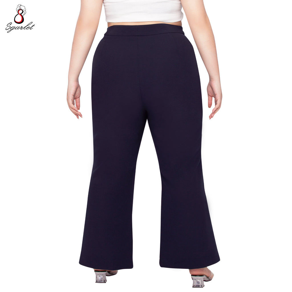 SGARLET PLUSSIZE กางเกงขายาวไซส์ใหญ่ทรงขาม้า พรางหุ่นเพรียว ทรวดทรงสมส่วน สีดำ/กรมท่า FLW087 — صورة 5