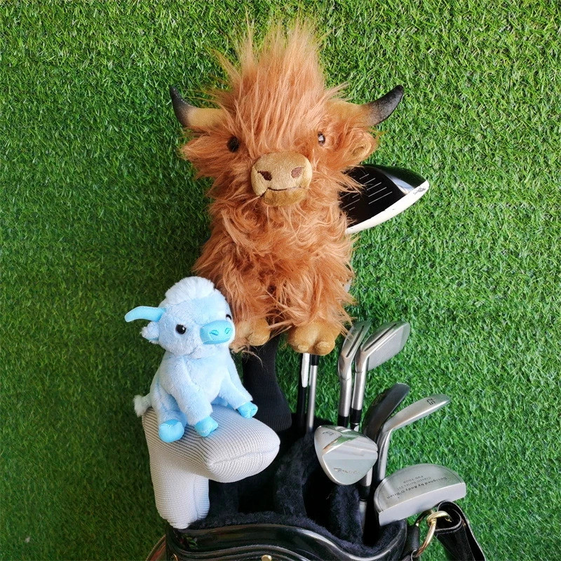 Highland Cow Golf Head Cover Golf Headcover Golf Club Covers Golf Club Head Covers Driver Golf Club 