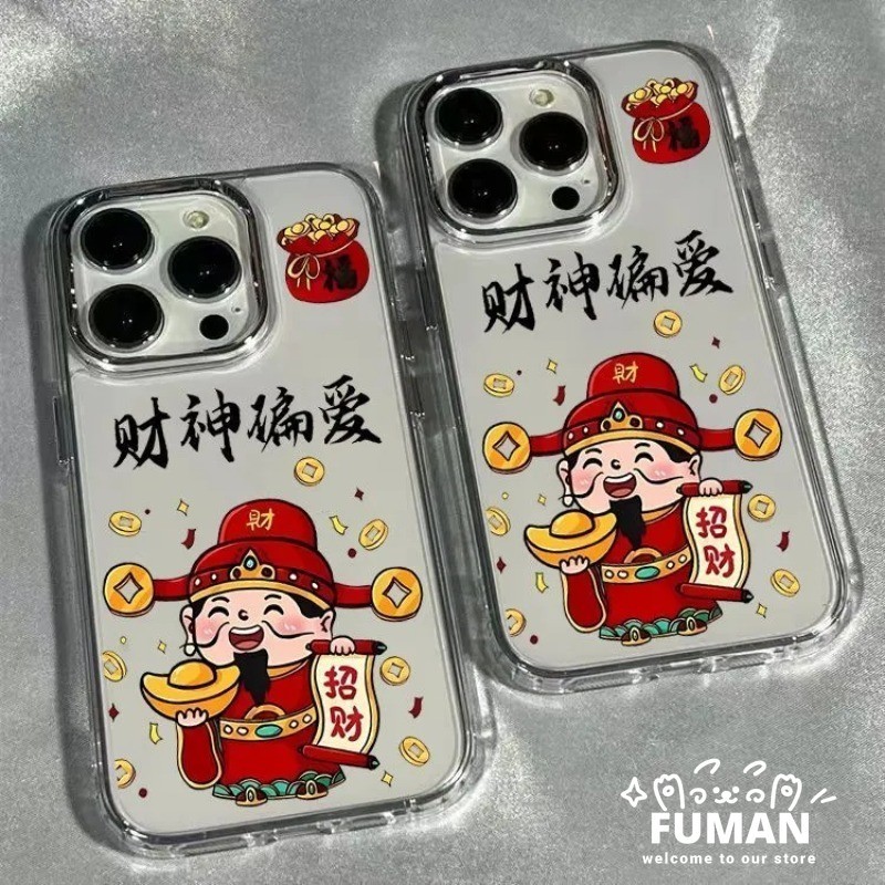 God Of Wealth ชุบเคสโทรศัพท์สําหรับ Realme GT 8 7 5 Pro 3 Neo 7X 7 6 5 SE 240W V70 V60 V60S V23 V23i