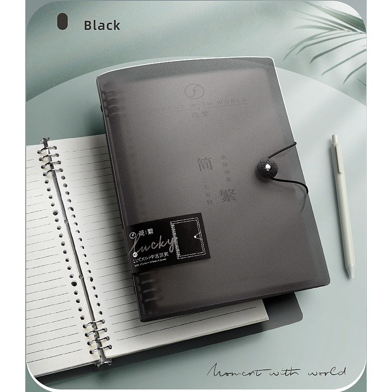 สมุดโน๊ต DIY เพิ่มเปลี่ยนใส้ได้ตามต้องการ ปกกันน้ำ อยู่ทรง A5/B5/A4 สมุดบันทึก สมุดจด waterproof notebook - รูปที่ 7