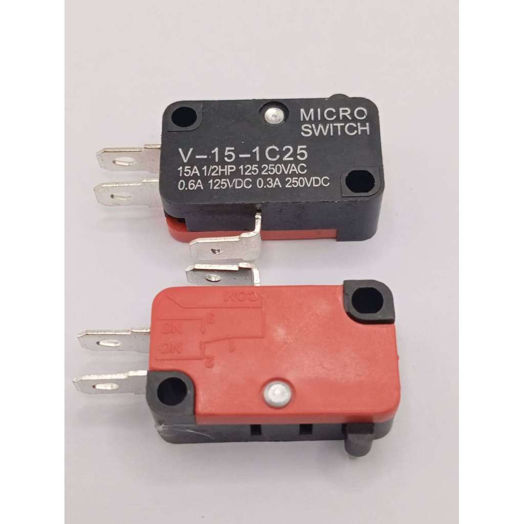 แบรนด์แท้ แพ็ค2ชิ้น ไมโคร ลิมิตสวิตช์ SPDT Micro Limit Switch V-15-1C25 V-151-1C25 V-152-1C25 V-153-