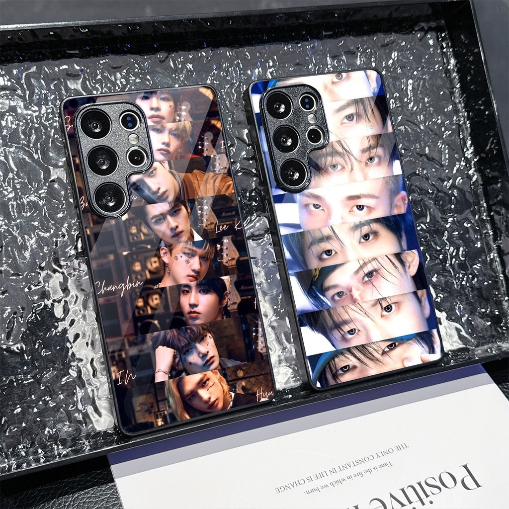 Stray เด็ก 03 แก้วเคสโทรศัพท์สําหรับ Samsung Galaxy S22 S23 S24 S25 Ultra Plus S24FE S25FE M15 M16 M