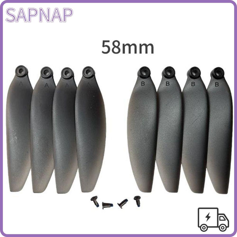 SAPNAP พับใบพัด,สีดํารีโมทคอนโทรล Drone อะไหล่, 58 มม./66 มม.พลาสติก Quadcopter ใบมีดอะไหล่สําหรับ E