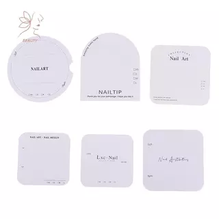 [maybeauty] 20 ชิ้นเล็บแสดงกระดาษแข็งสไตล์เรียบง่ายปลอมการ์ดสําหรับกดบนเล็บถ่ายภาพอุปกรณ์ประกอบฉากร้านทําเล็บ {TH}