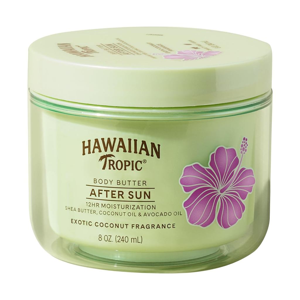 HawaiianTropic After Sun Body Lotion ประกอบด้วยน้ํามันมะพร้าว 8oz After Sun Lotion Moisturizing Body