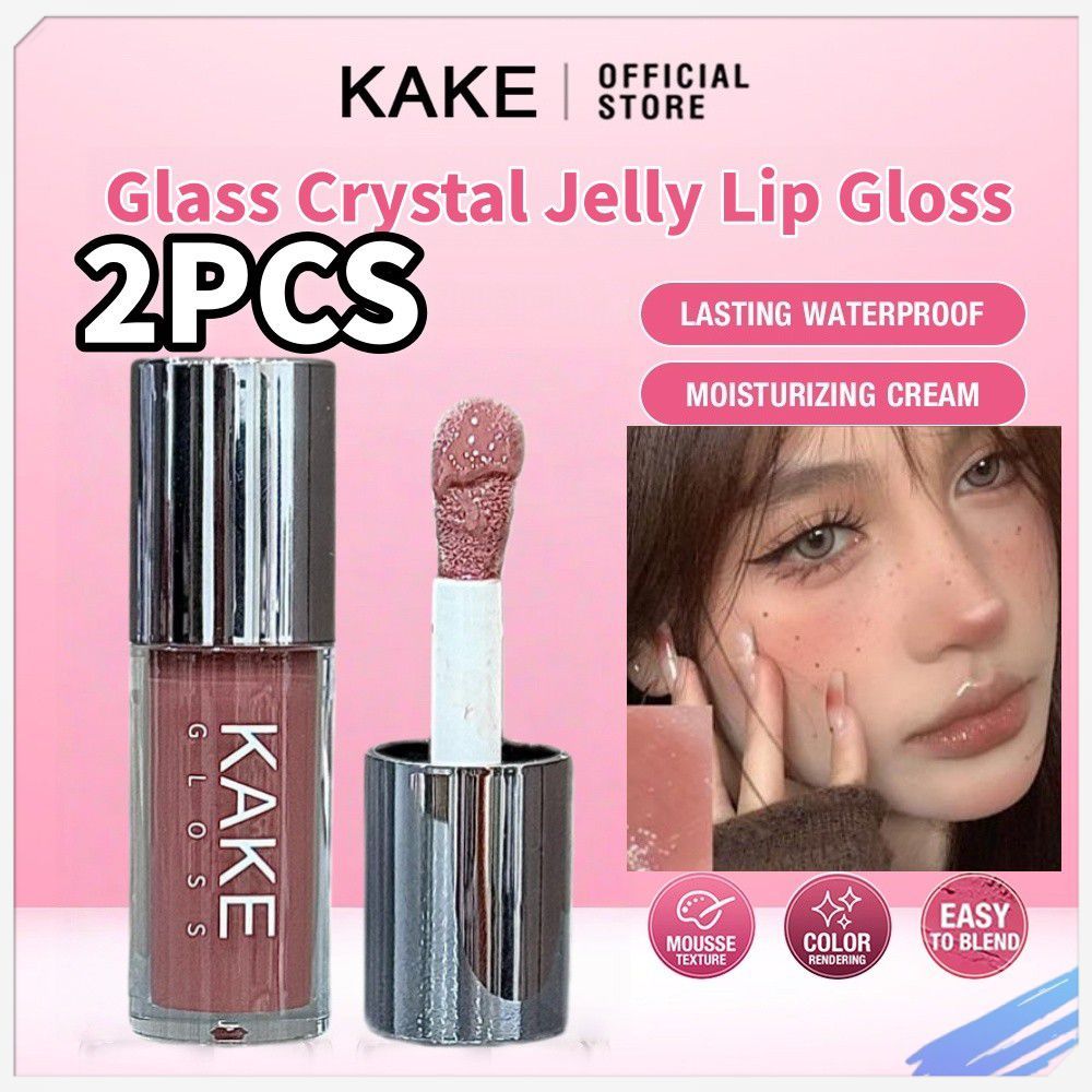 ซื้อ 1 TAKE 1KAKE 8 สีลิปกลอส Dual-purpose Blusher Lip Essence Water Light ลิปสติกสีง่ายชื้น Layered