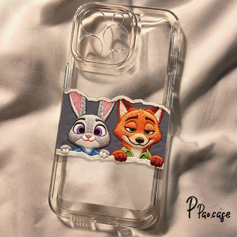 สำหรับIPhone 17 15 13 11 12 16 14 Pro Max X XR 14 15 16 7 8 Plus SE เคสโปร่งใส Zootopia น่ารัก ใส่แล้วดูสวย #เคสโปร่งใส
