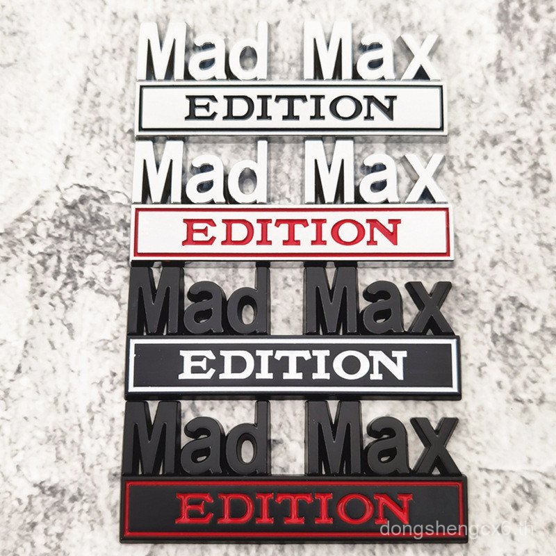 ป้ายดัดแปลงรถยนต์ MAD MAX Fender Label EDITION Body Sticker ป้ายท้ายรถ ป้าย MADMAX