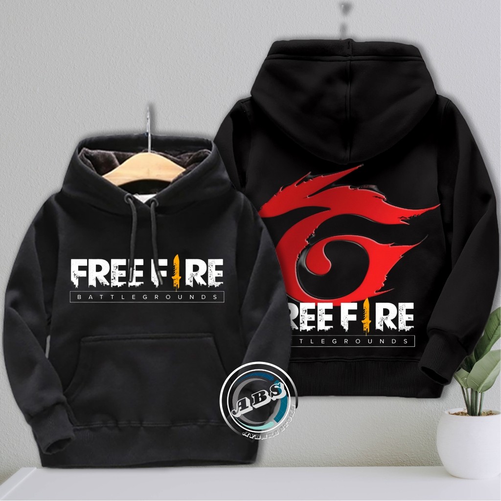 เสื้อสเวตเตอร์มีฮู้ด FF Free Fire ของ Cool Boys เสื้อกันหนาวมีฮู้ดผู้ชายล่าสุด อายุ 2-13 ปี