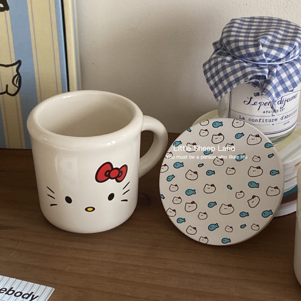 แก้วมัค แก้ว แก้วกาแฟ มีที่จับ รูปmiffy &kitty 350ml สำหรับร้านกาแฟ ราคา ถูกที่สุด ดีลบีเคเค แกลเลอรีภาพที่ 4