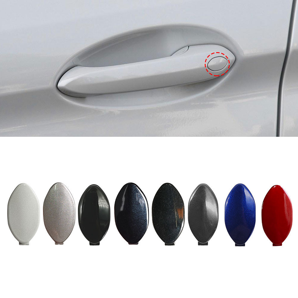 สําหรับ BMW G20 G21 G26 U06 รถด้านนอกประตูล็อค Key Hole Cap ฝาครอบสีดําสีขาวทาสีสําหรับ BMW 2 3 4 Se
