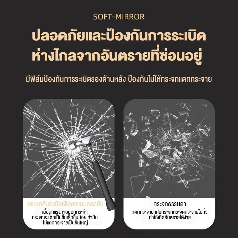 SUN กระจกเต็มตัว 165x50 ซม. ชนิดตั้งพื้น/ติดผนัง พร้อมขาตั้ง thumbnail 8